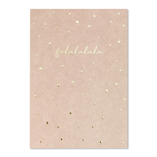 Postkarte "falalalala", rosa