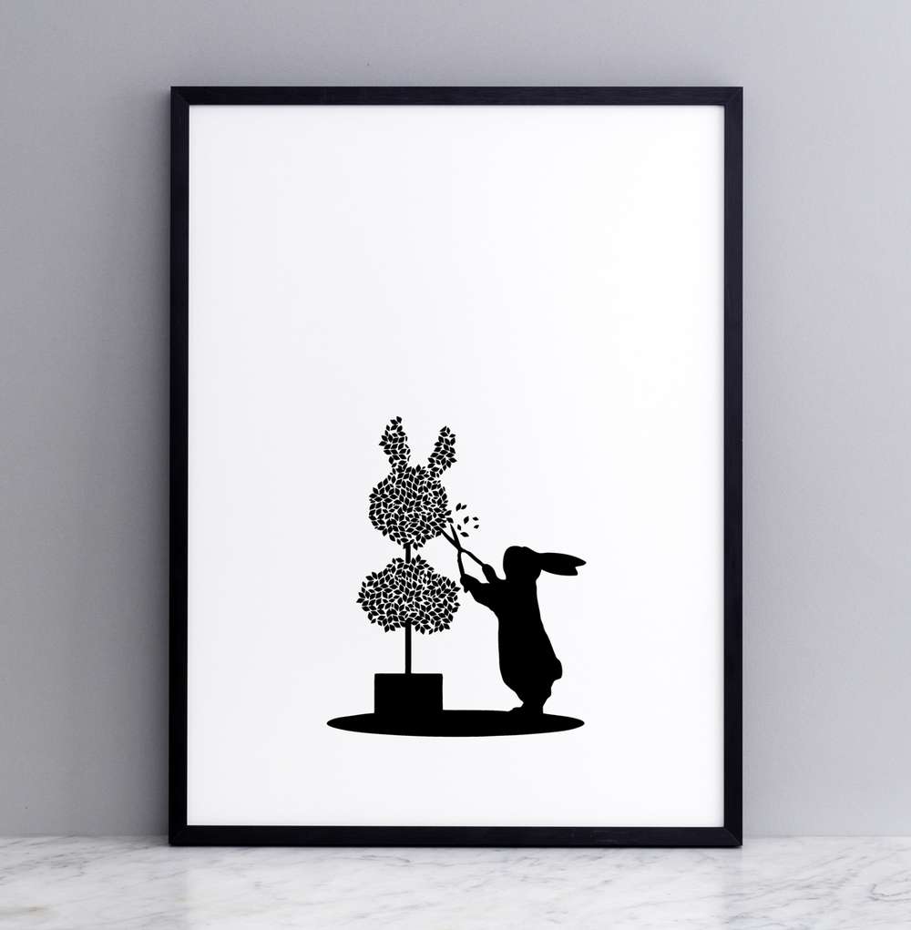 Bild "Cooking Rabbit" 30x40 cm