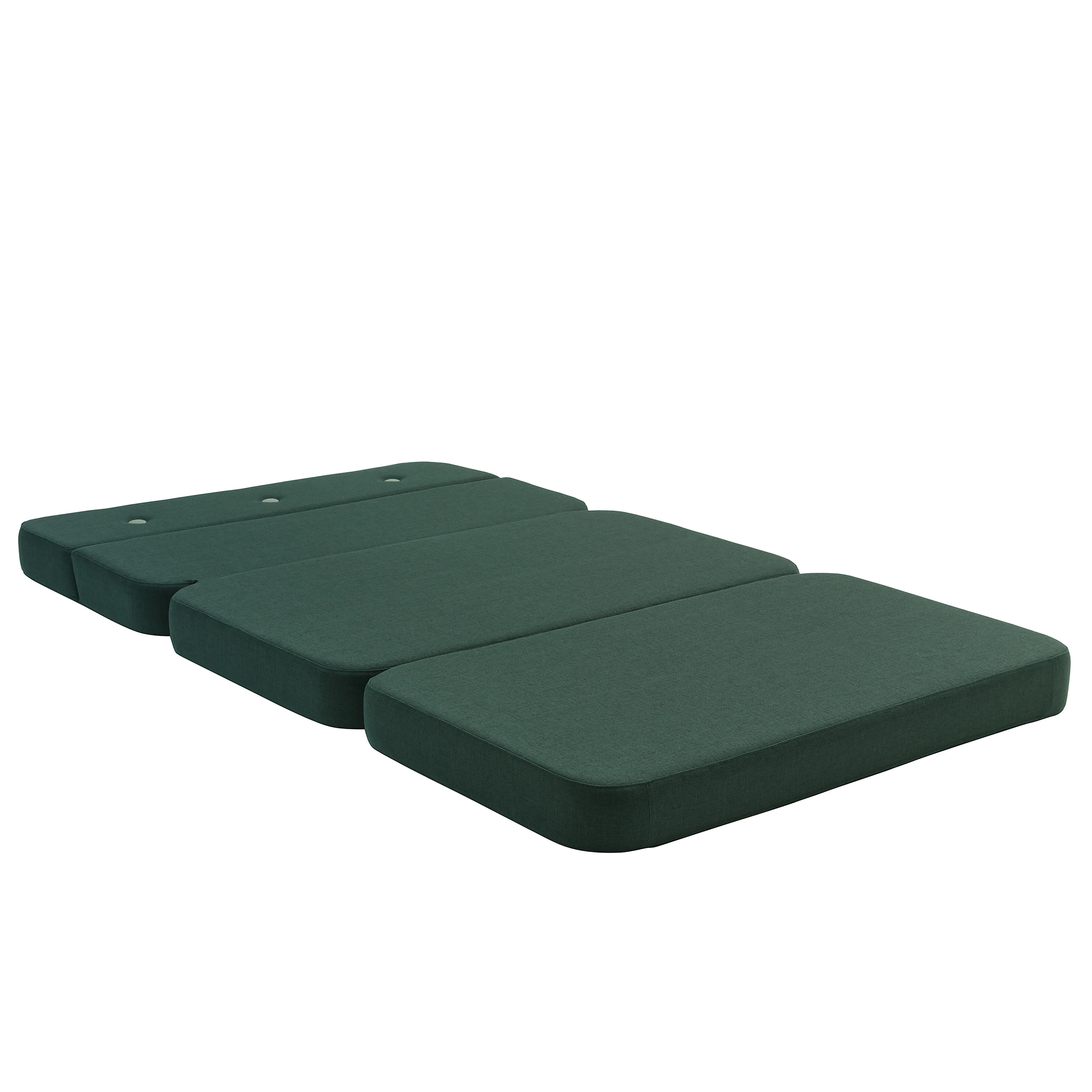Klapp-Sofa "KK 3 Fold Sofa" (120 cm) - Deep Green / Light Green
