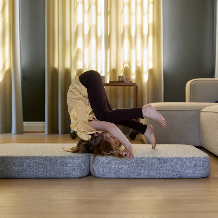 Klapp-Sofa "KK 3 Fold Sofa" Single Soft - Multi Grey/ Grey