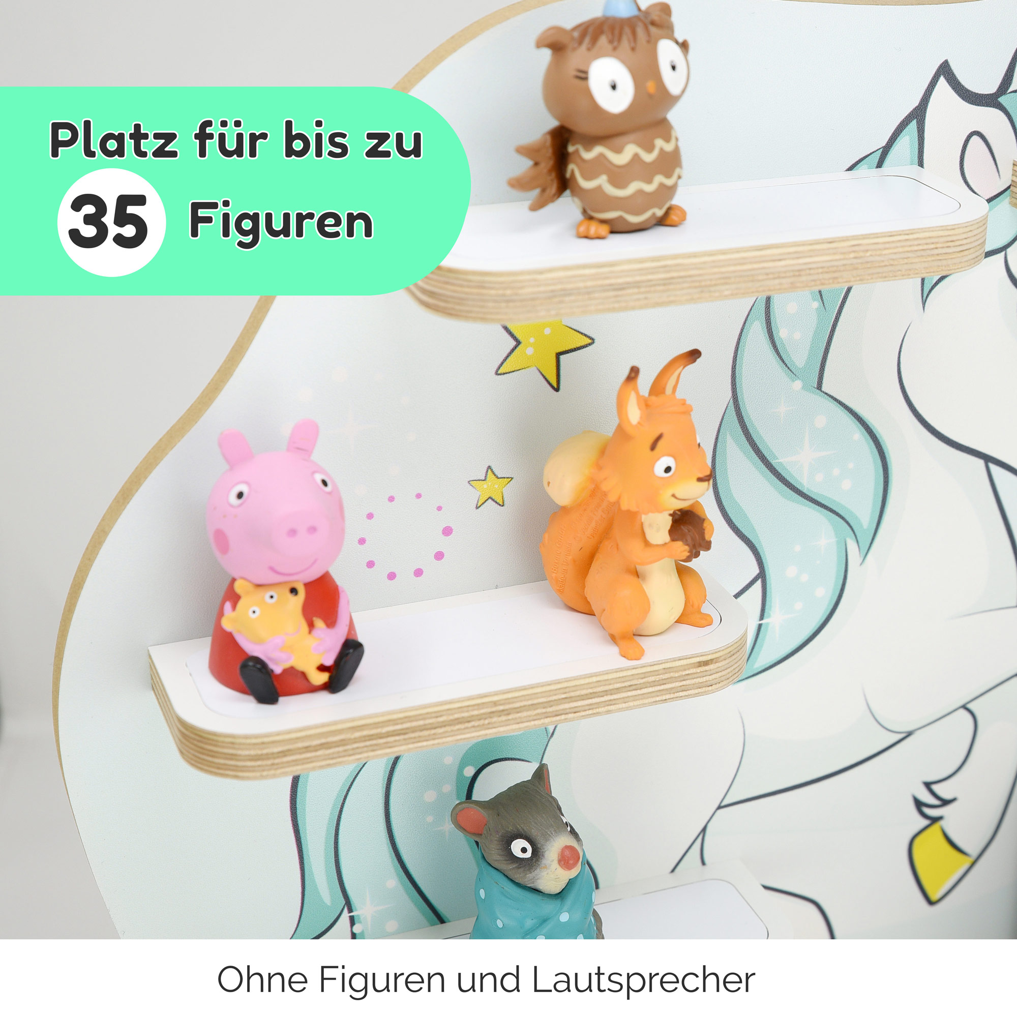 Regal für Tonies, 'Einhorn', mttel