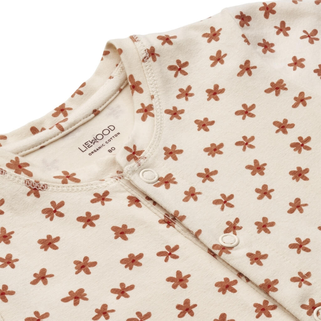 Schlafanzug "Birk Pyjamas Jumpsuit - Floral sea shell