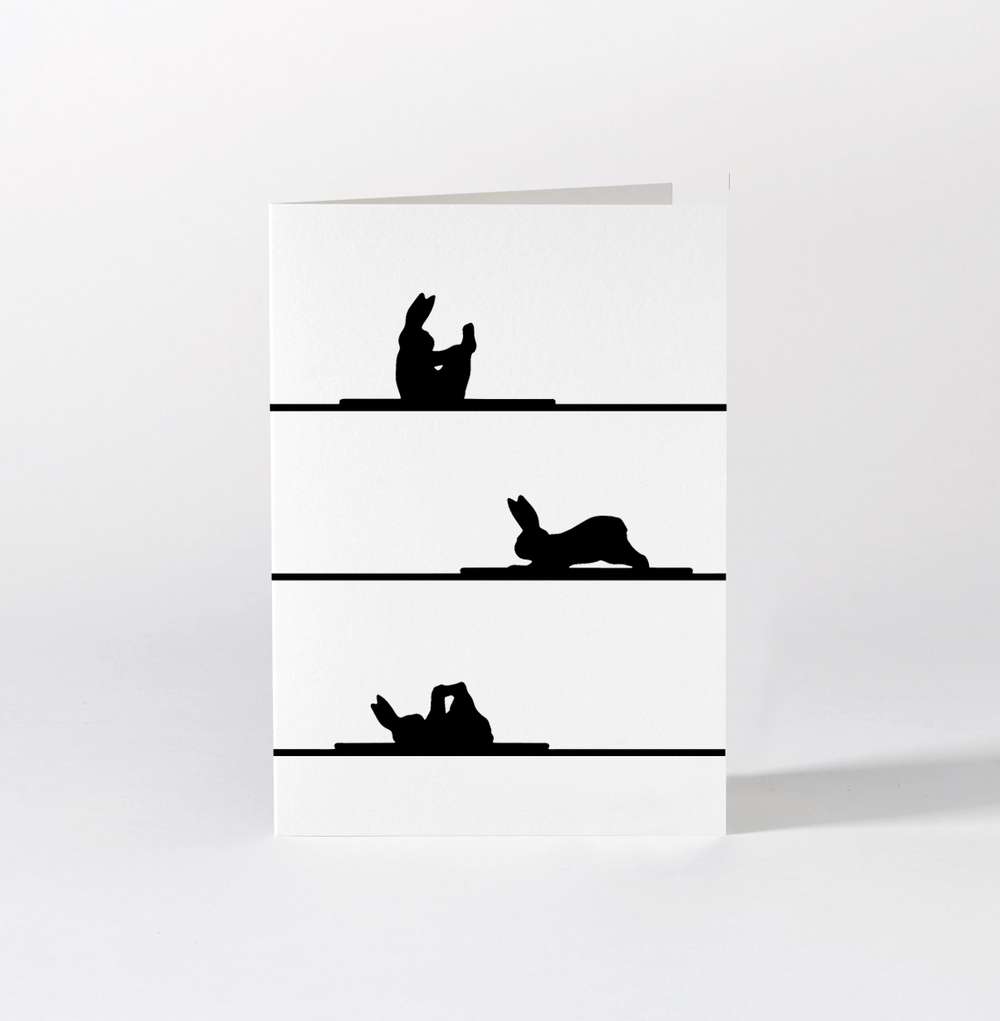 Grußkarte "Pilates Rabbit"
