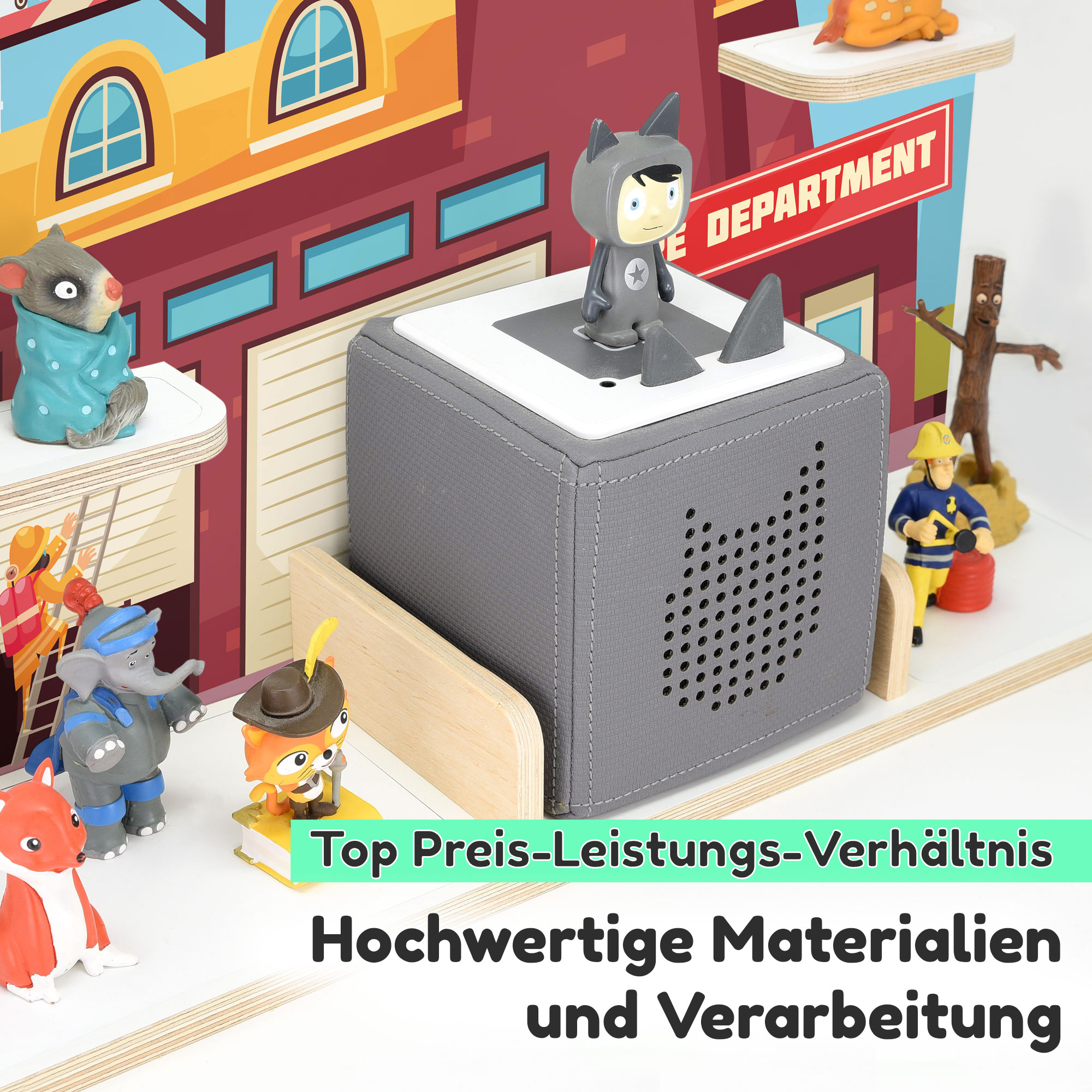 Regal für Tonies, 'Feuerwehr', groß