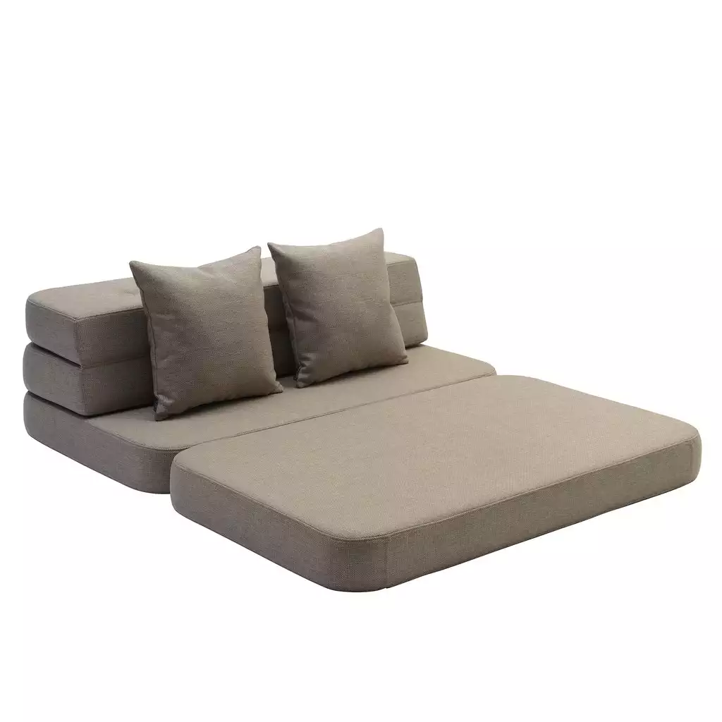 Klapp-Sofa "KK 3 Fold Sofa" (120 cm) -  Sand / Sand