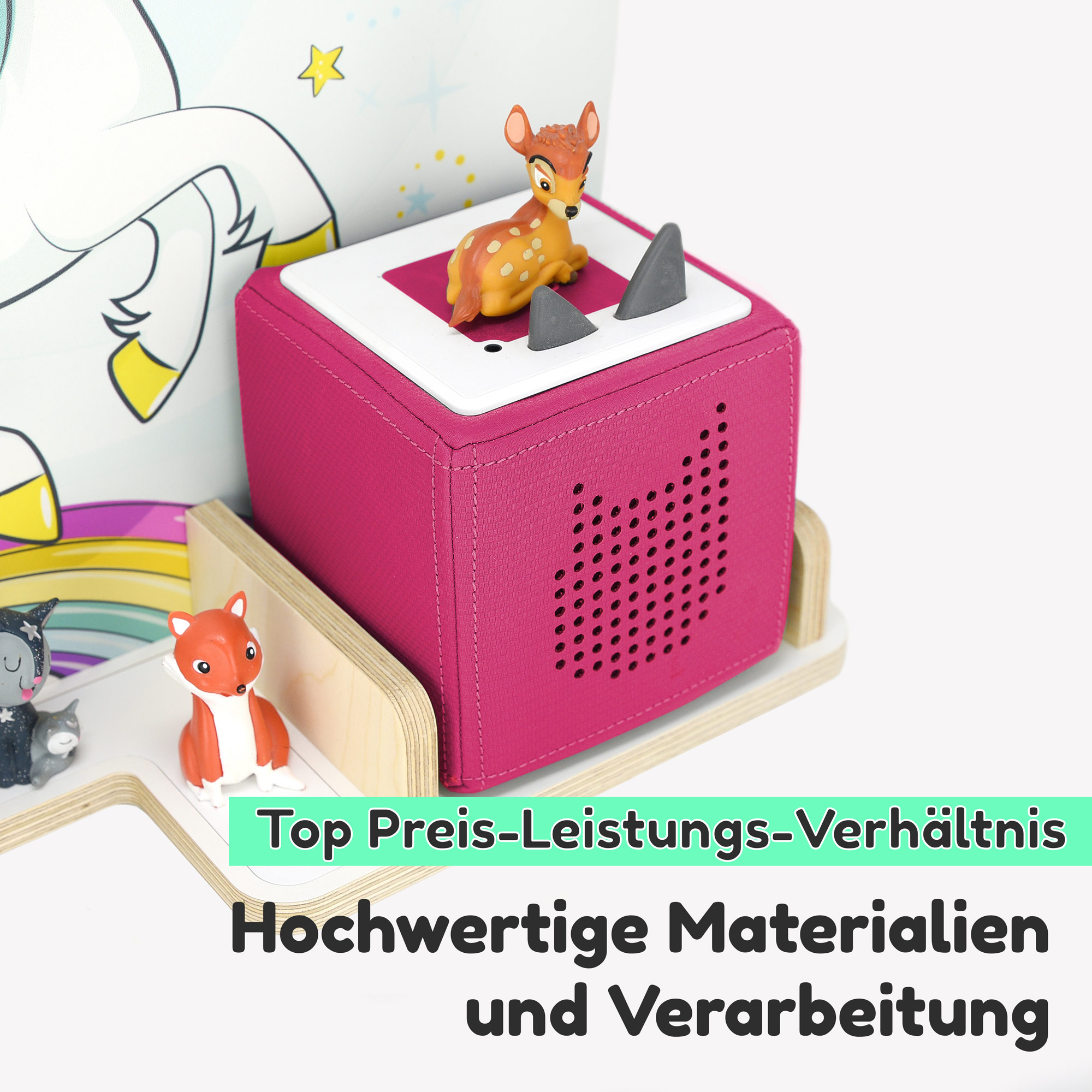 Regal für Tonies, 'Einhorn', mttel