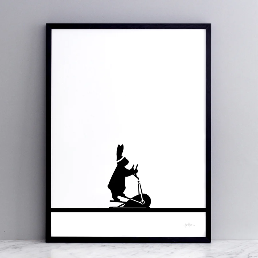 Bild "Cross Trainer Rabbit 30x40 cm