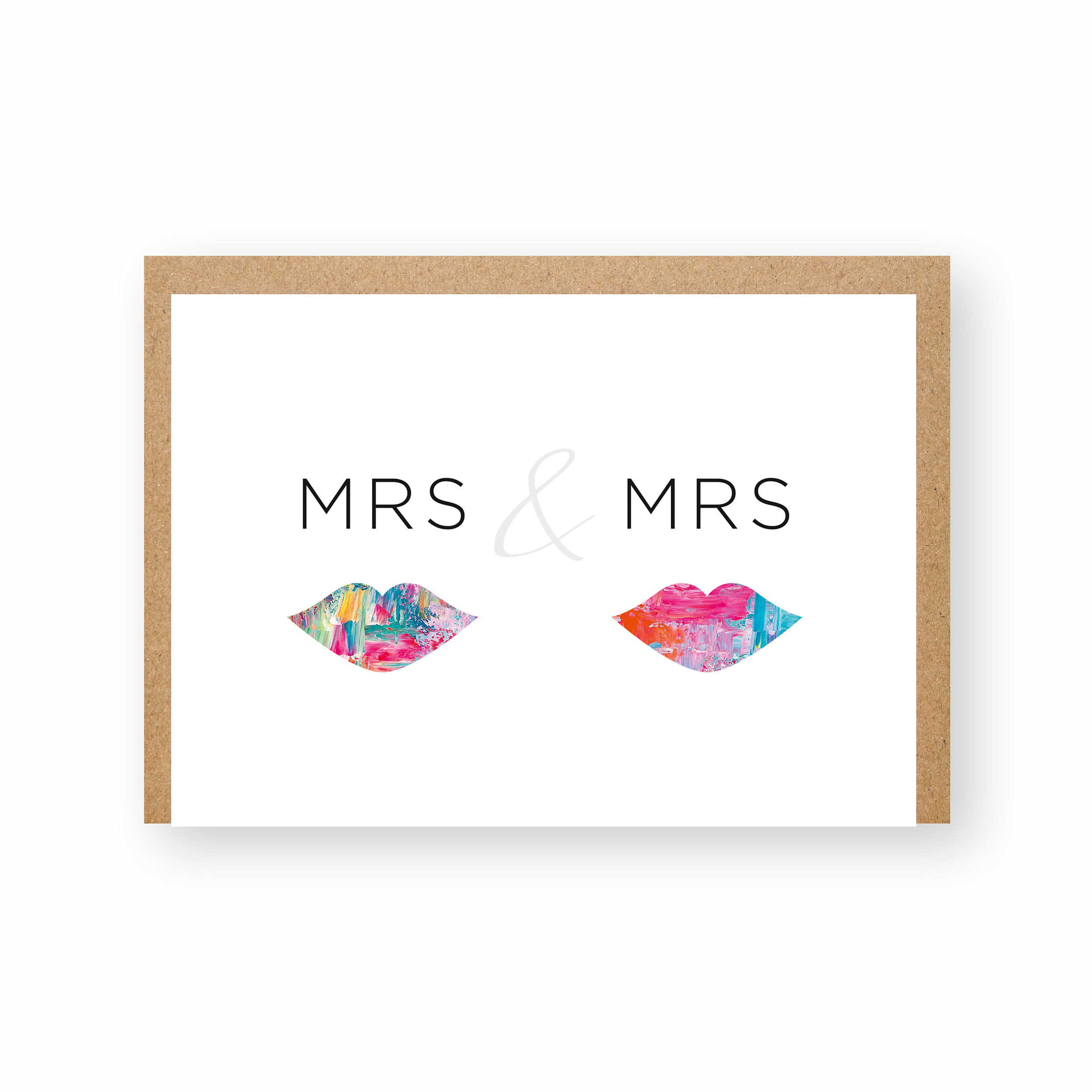 Grußkarte "Mrs & Mrs"