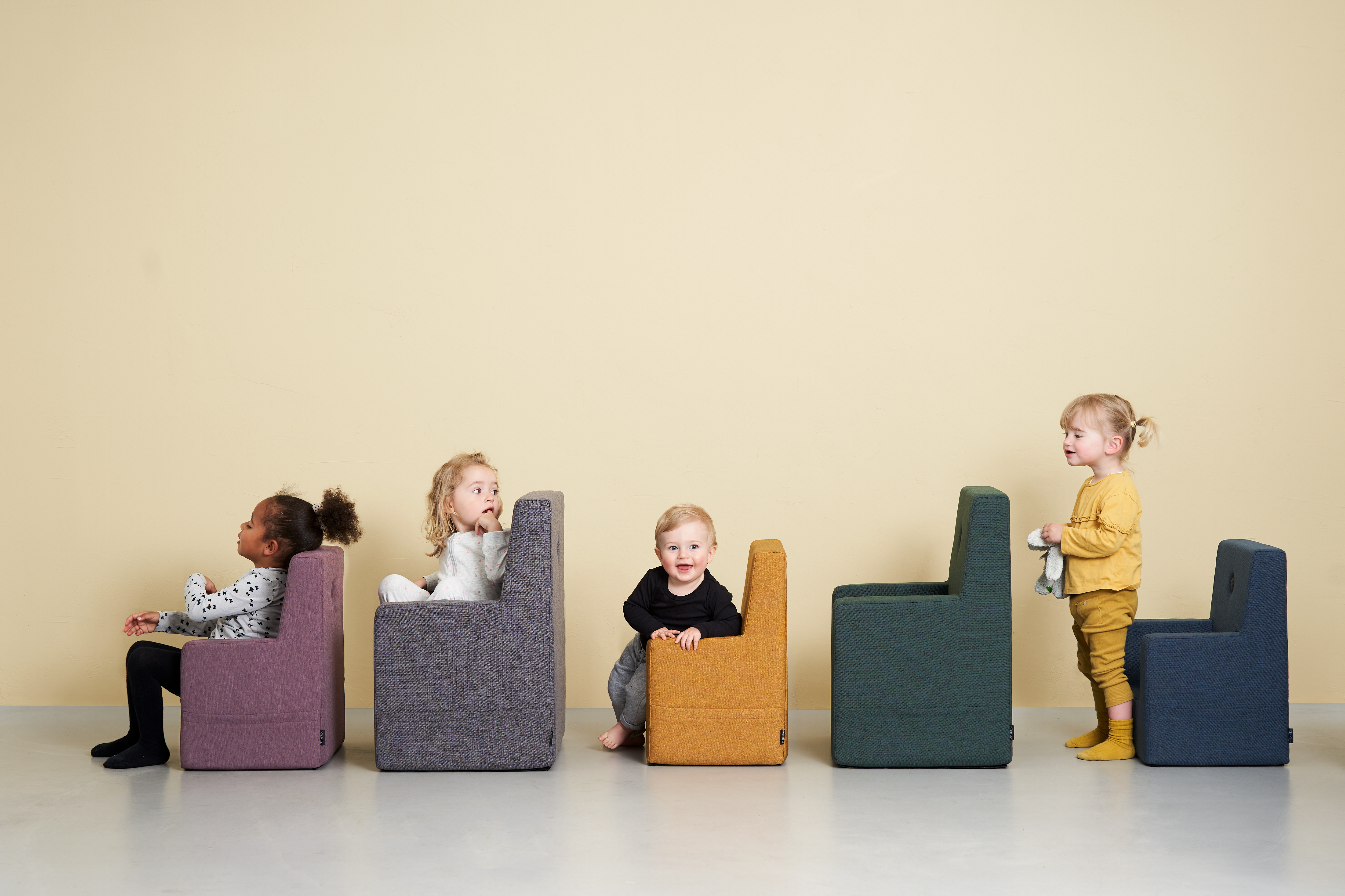Kindersessel "KK Kids Chair XL" - Mustard / Mustard