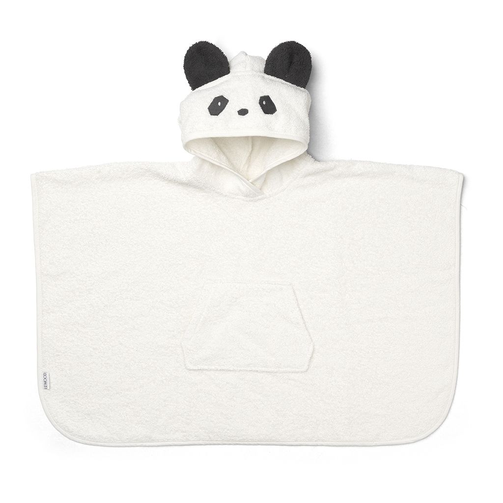 Poncho für Kinder "Orla - Panda creme de la creme"