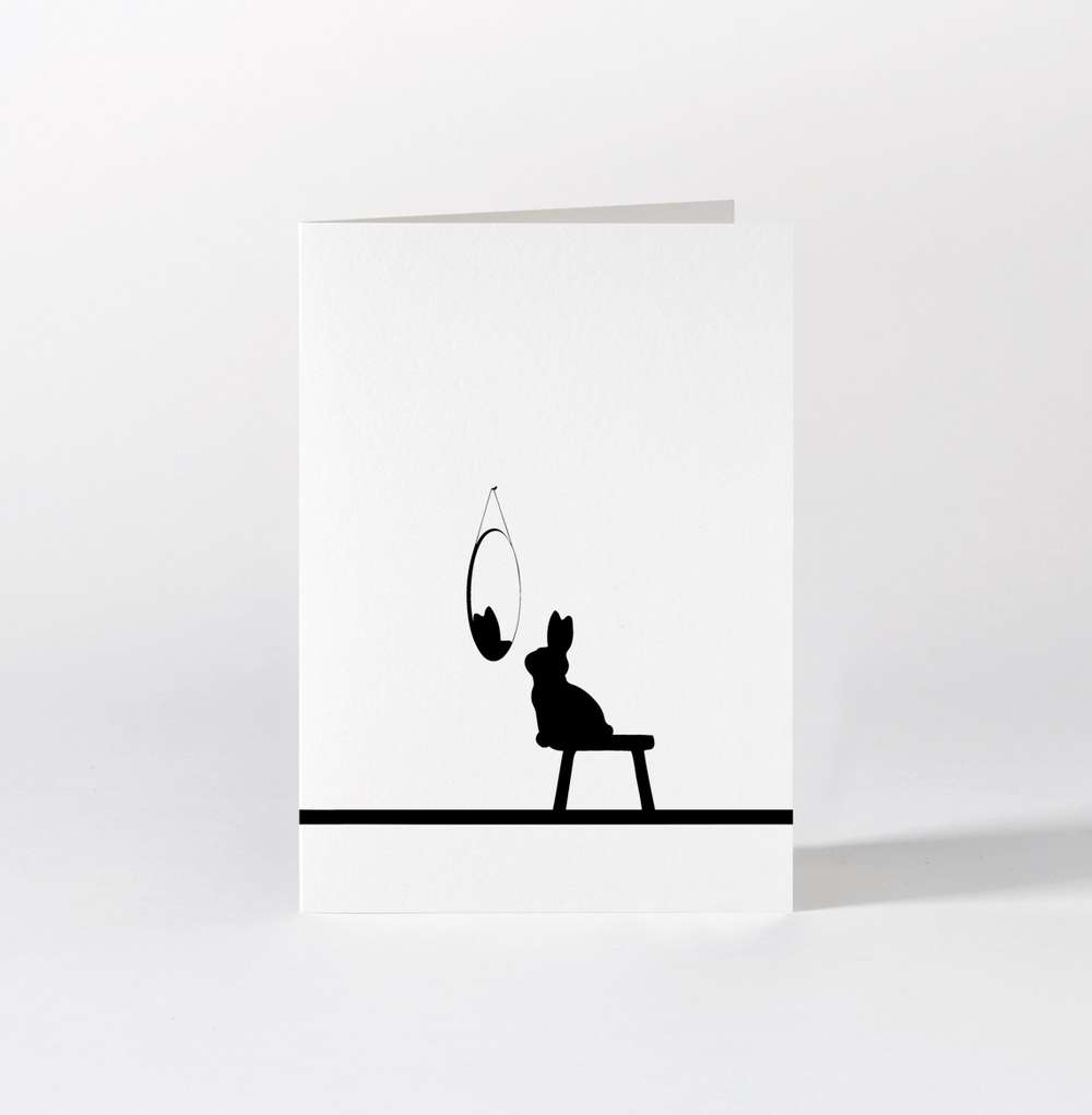 Grußkarte "Reflective Rabbit"