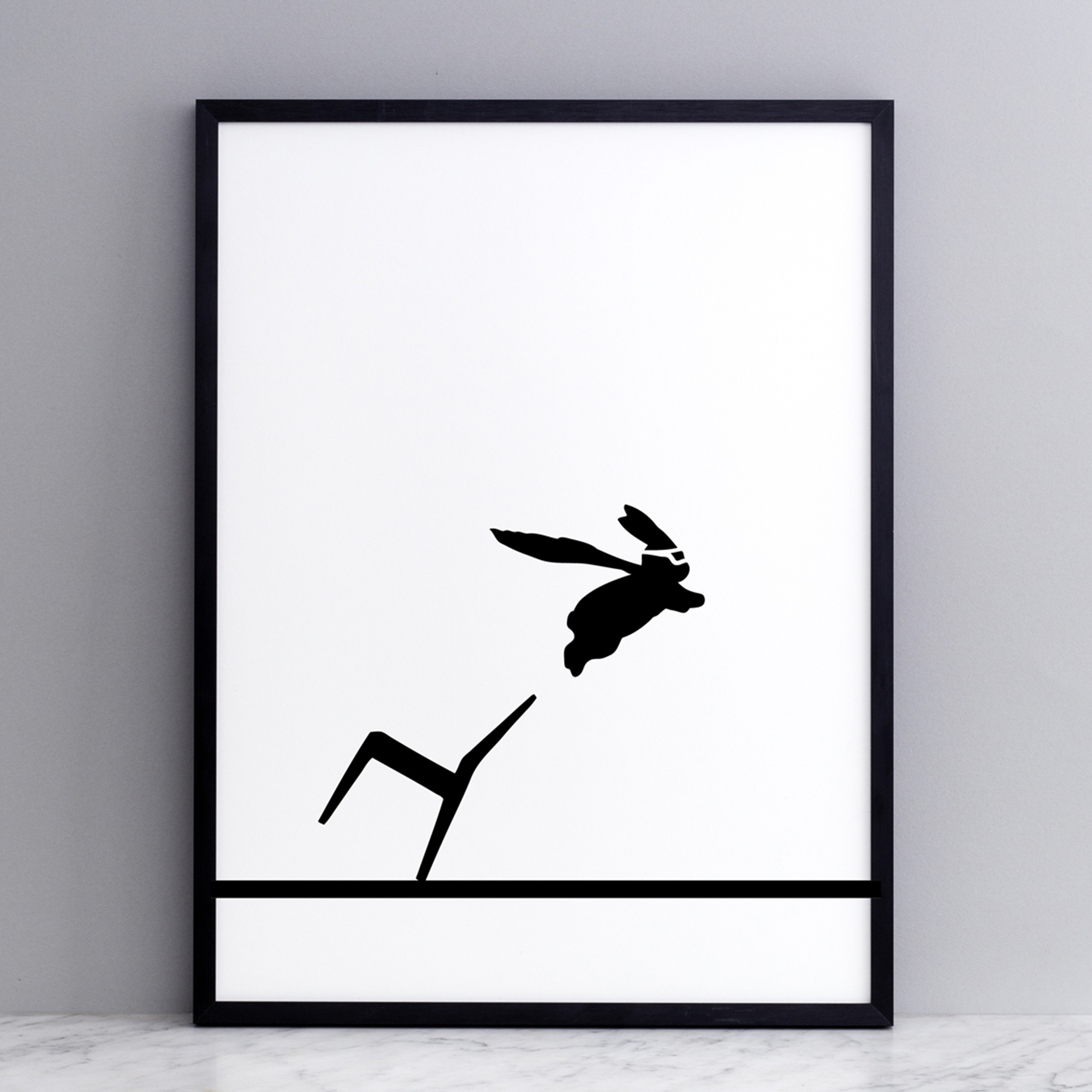 Bild "Superhero Rabbit" 30x40 cm