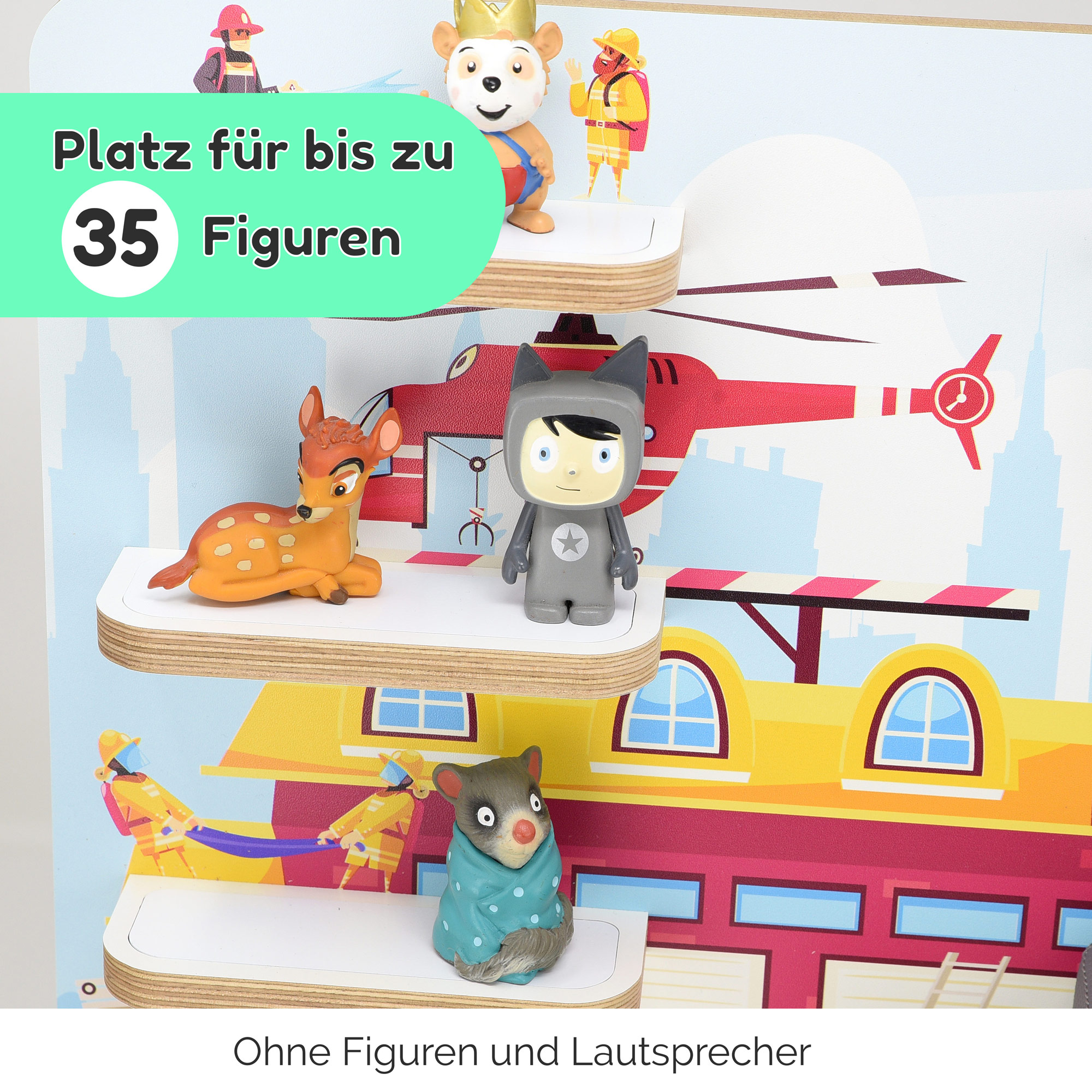 Regal für Tonies, 'Feuerwehr', mittel