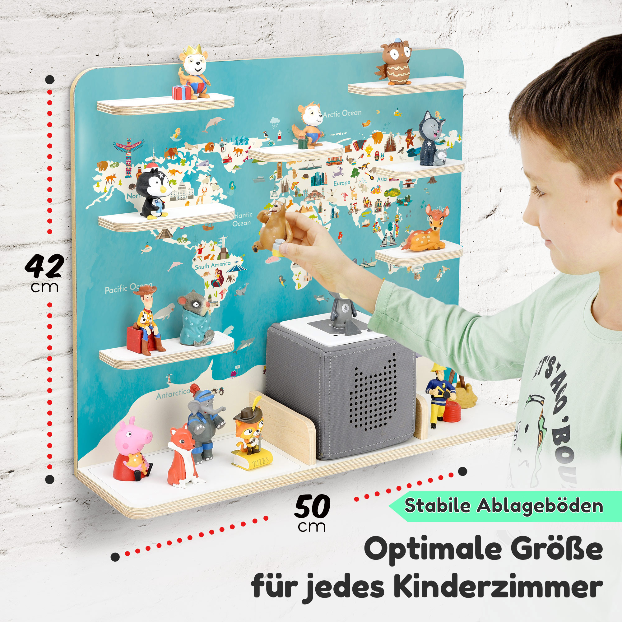 Regal für Tonies, 'Globus', groß