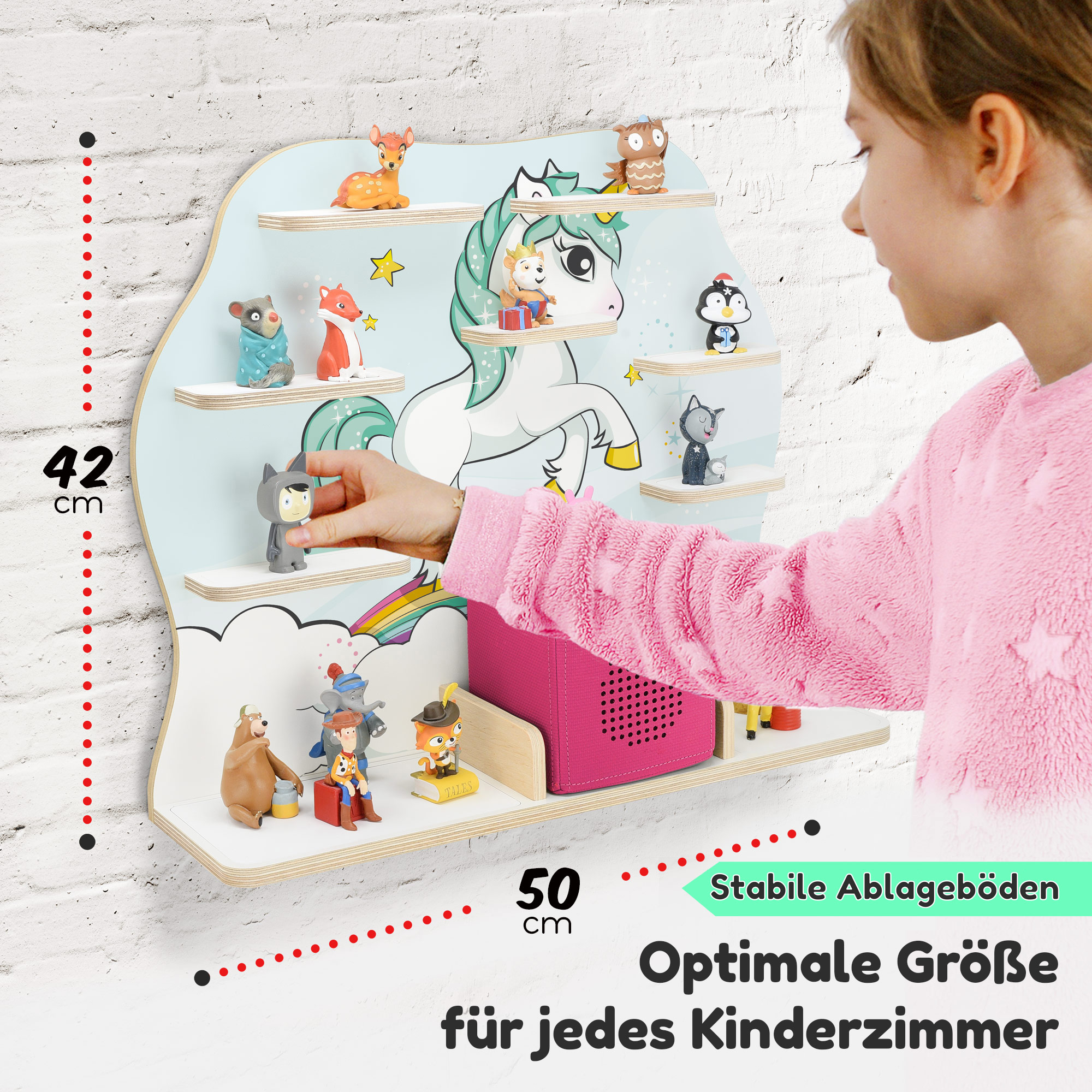 Regal für Tonies, 'Einhorn', groß