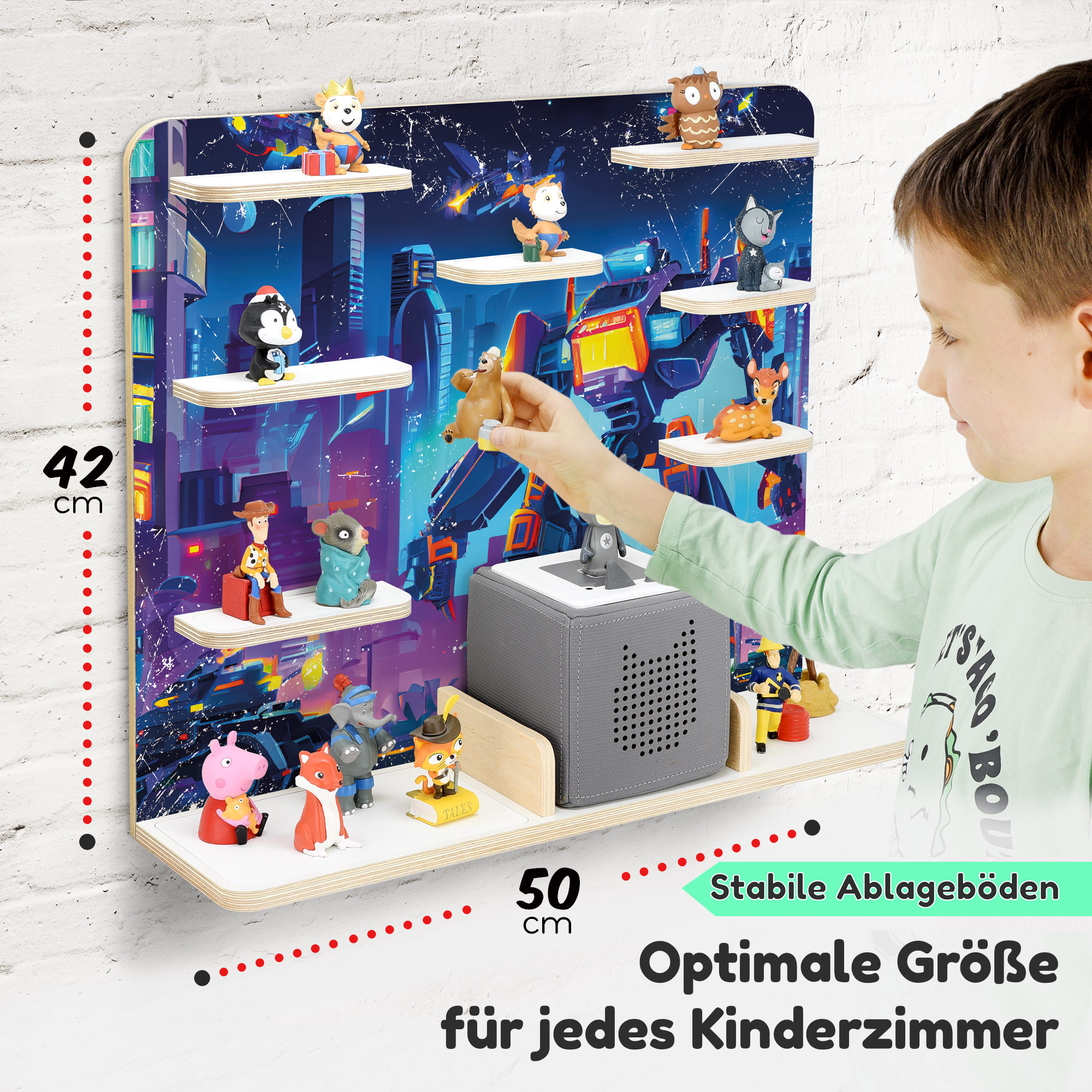 Regal für Tonies, 'Robots', groß