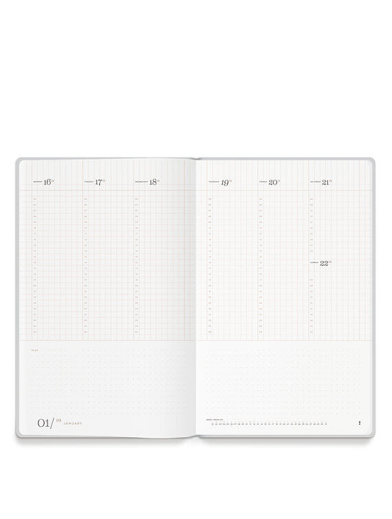 Diary / Terminkalender 2023 "basil" - DIN A4