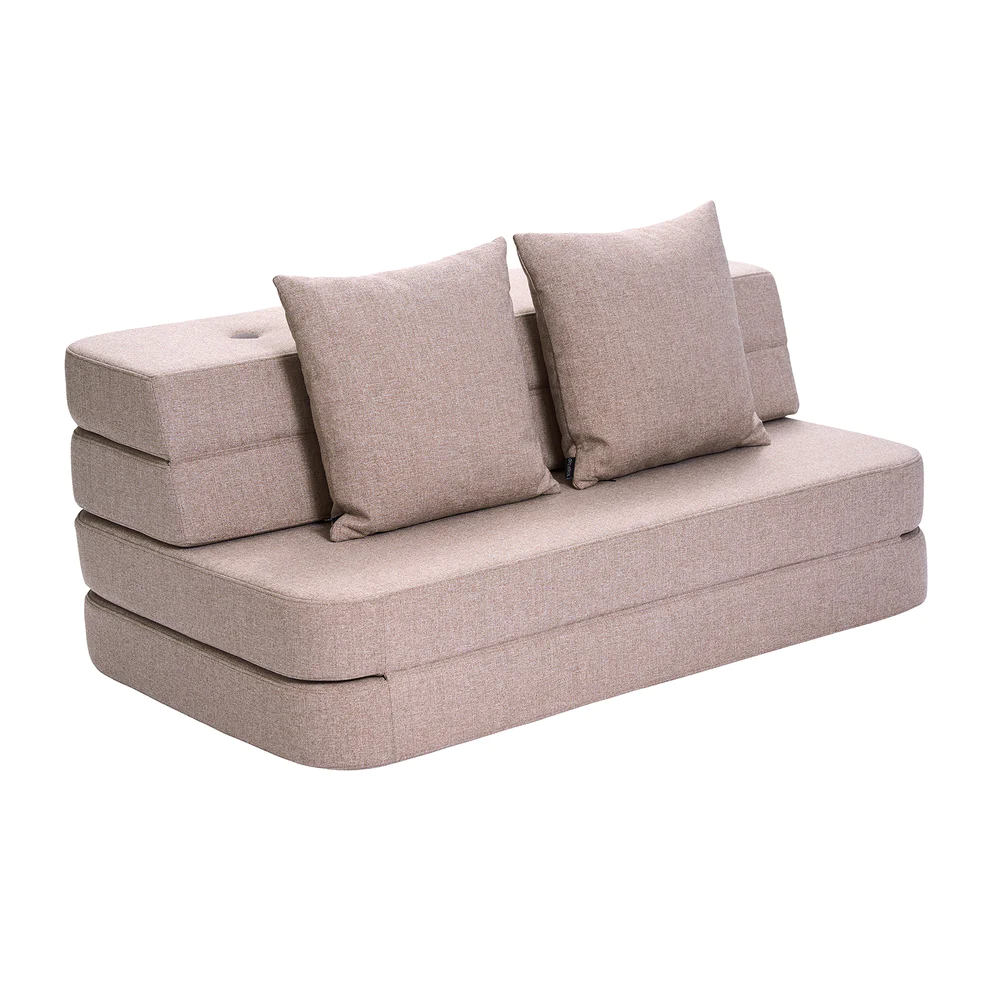 Klapp-Sofa "KK 3 Fold Sofa" (120 cm) -Soft Rose/ Rose
