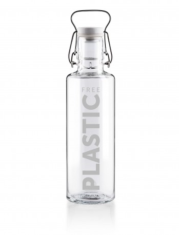 Trinkflasche aus Glas 0,6l - Plastic free