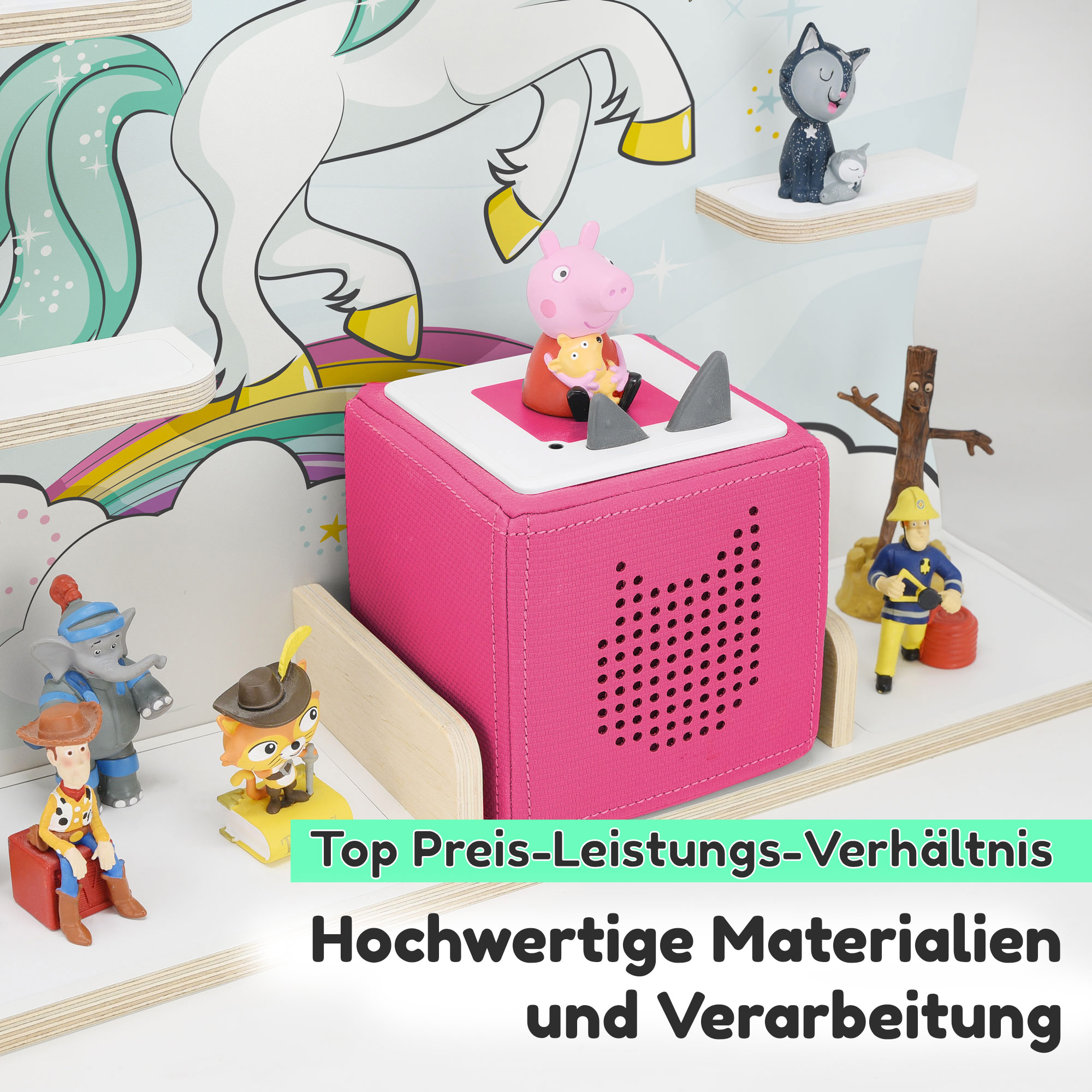 Regal für Tonies, 'Einhorn', groß