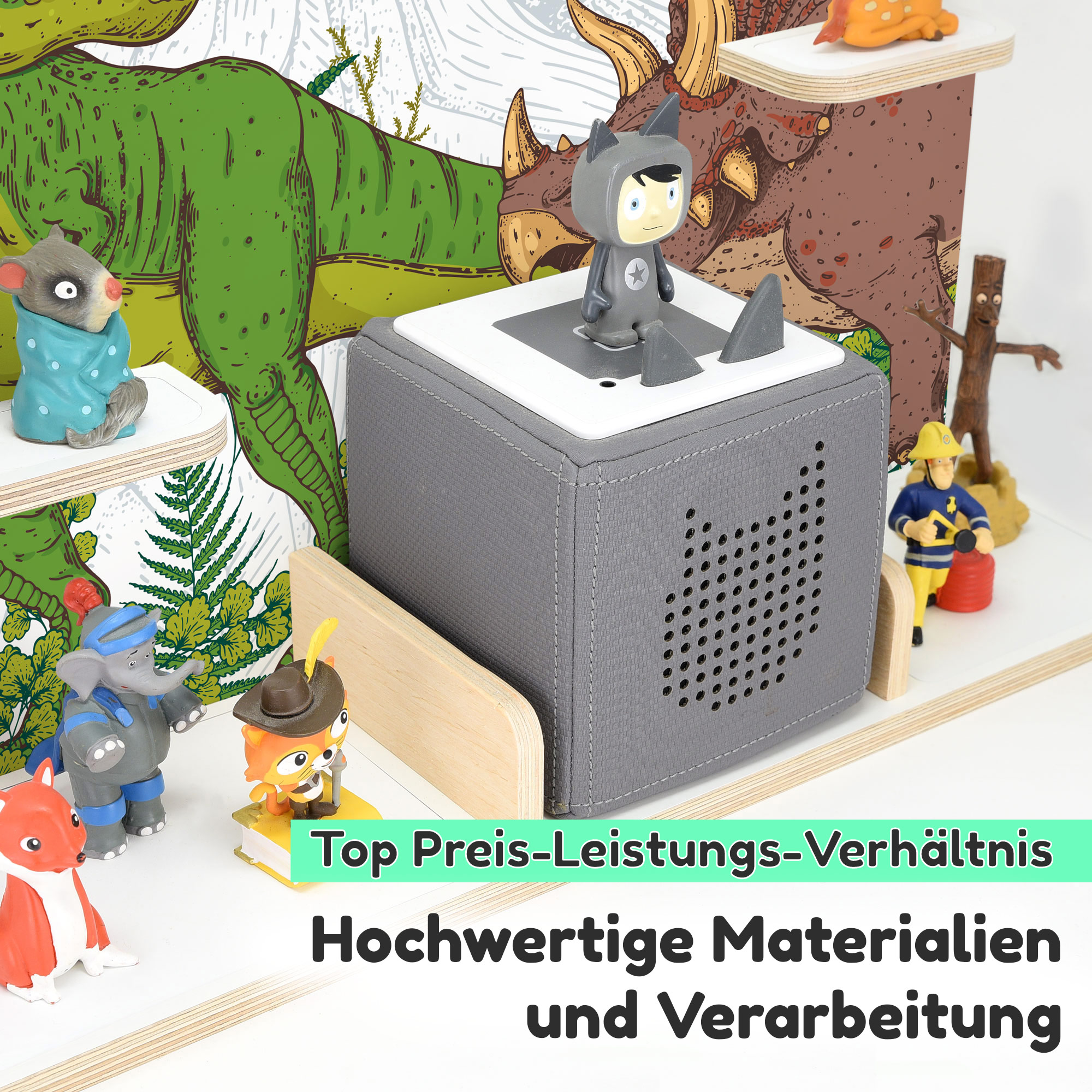 Regal für Tonies, 'Dinomania', groß