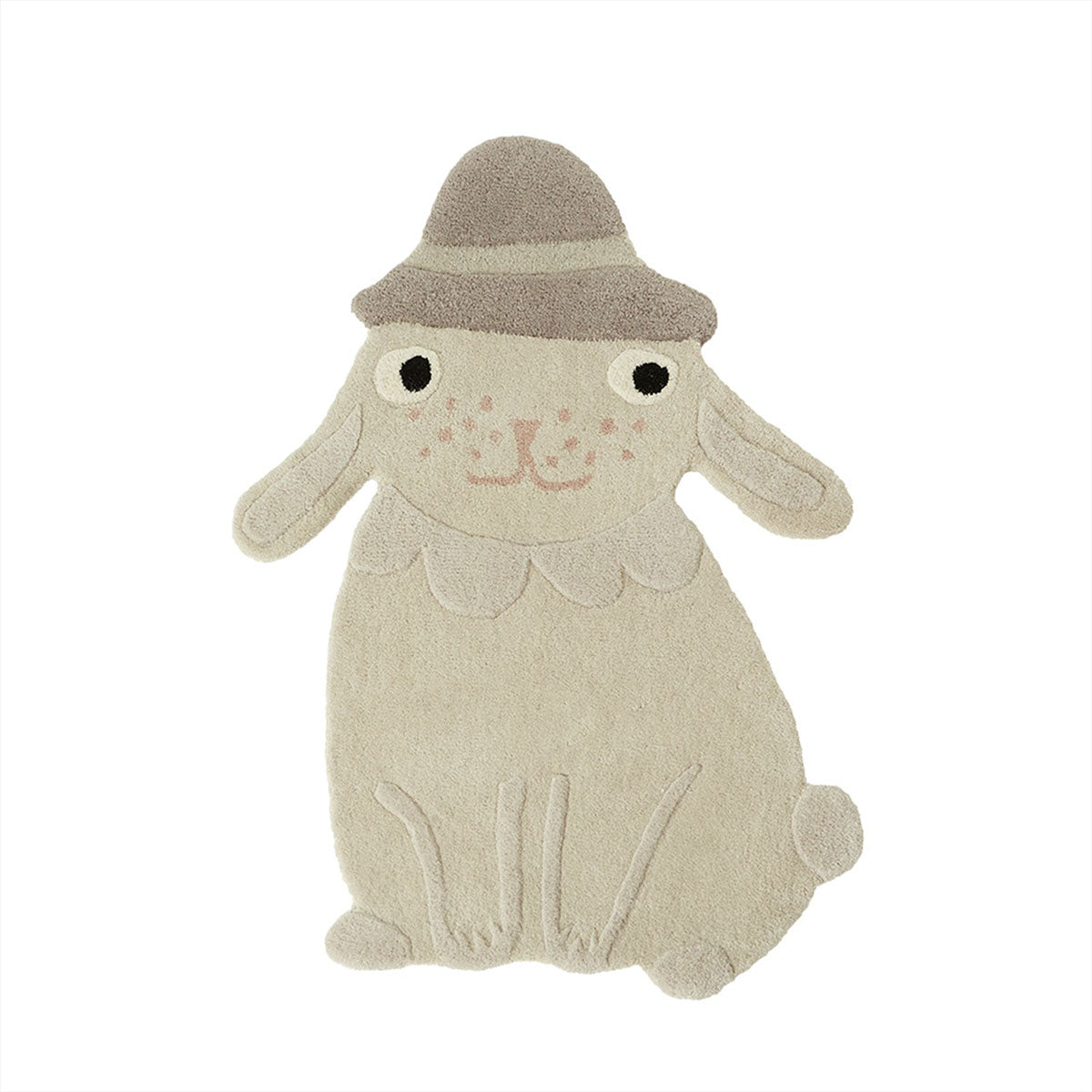 Kinderteppich "Hopsi Rabbit - Offwhite"