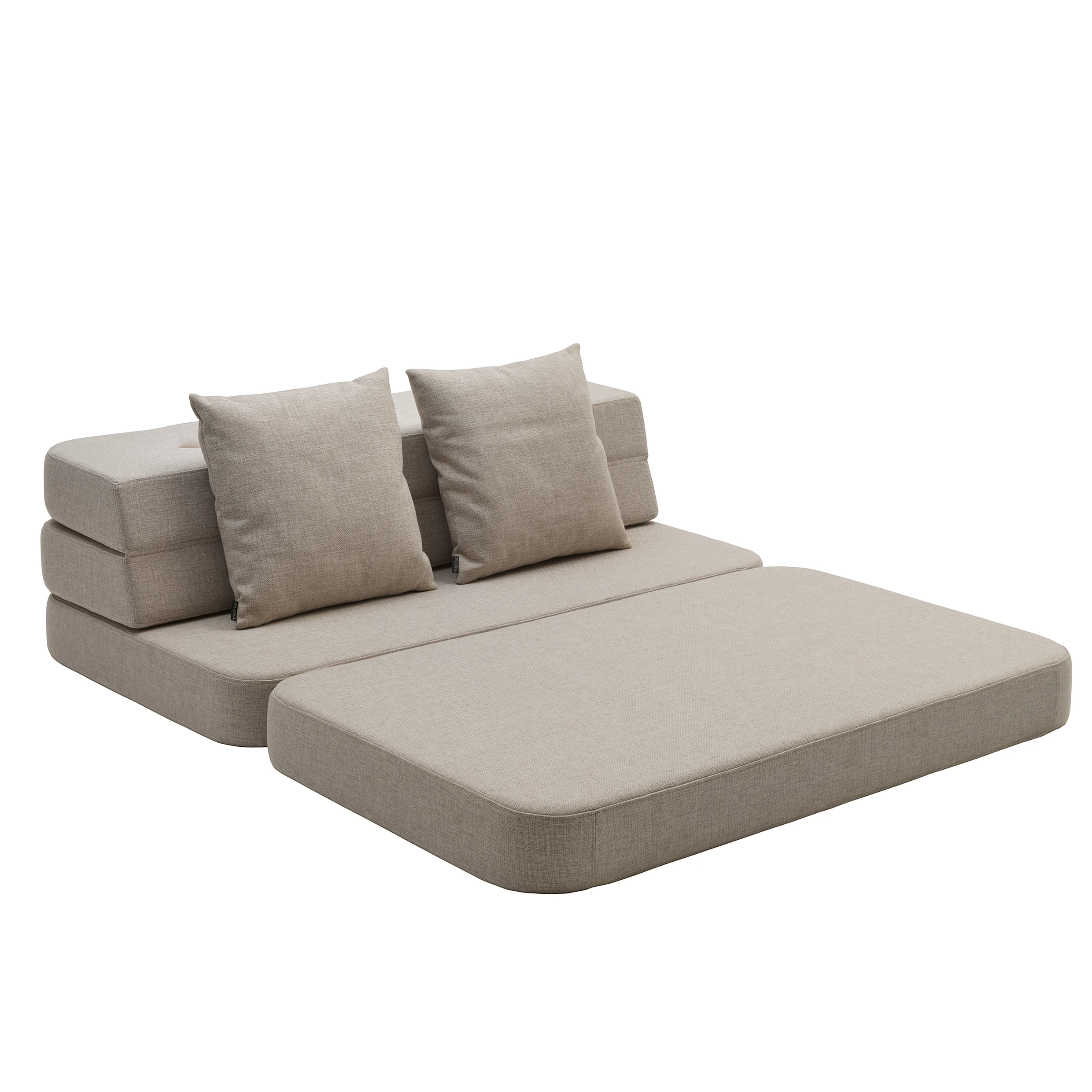 Klapp-Sofa "KK 3 Fold Sofa XL soft" (140 cm) - Beige / Sand