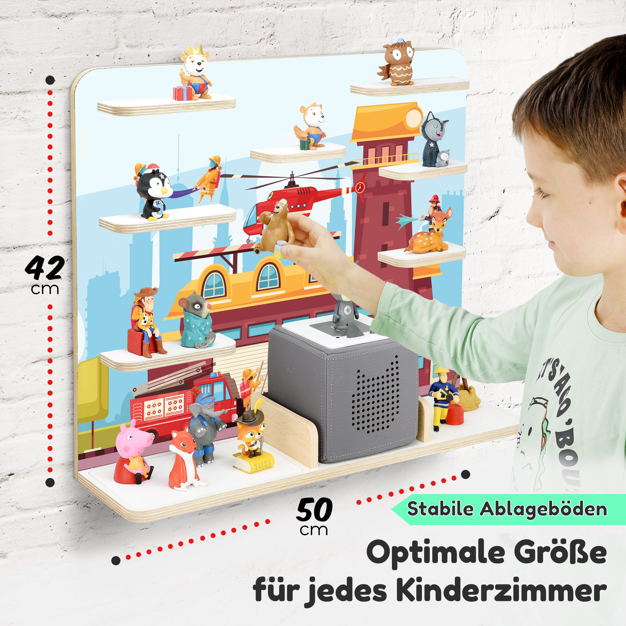 Regal für Tonies, 'Feuerwehr', groß