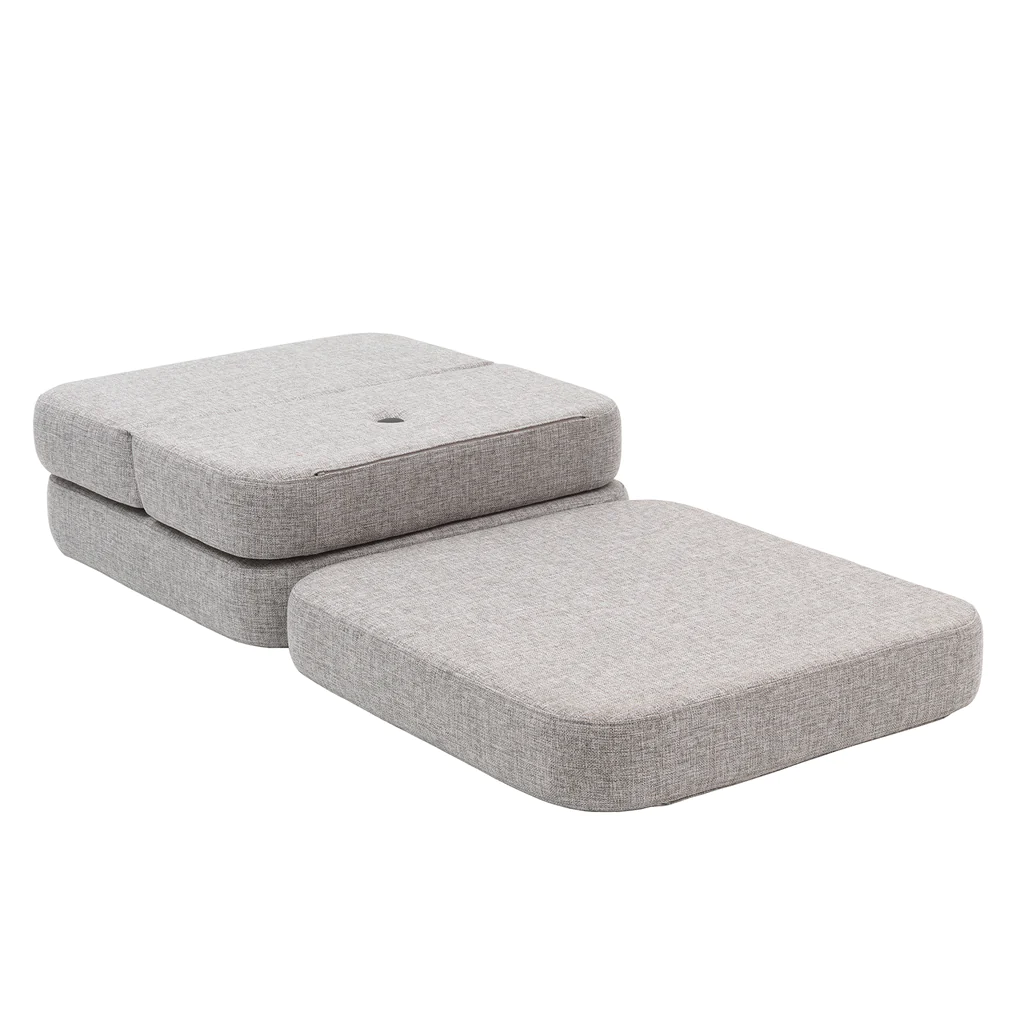 Klapp-Sofa "KK 3 Fold Sofa" Single Soft - Multi Grey/ Grey