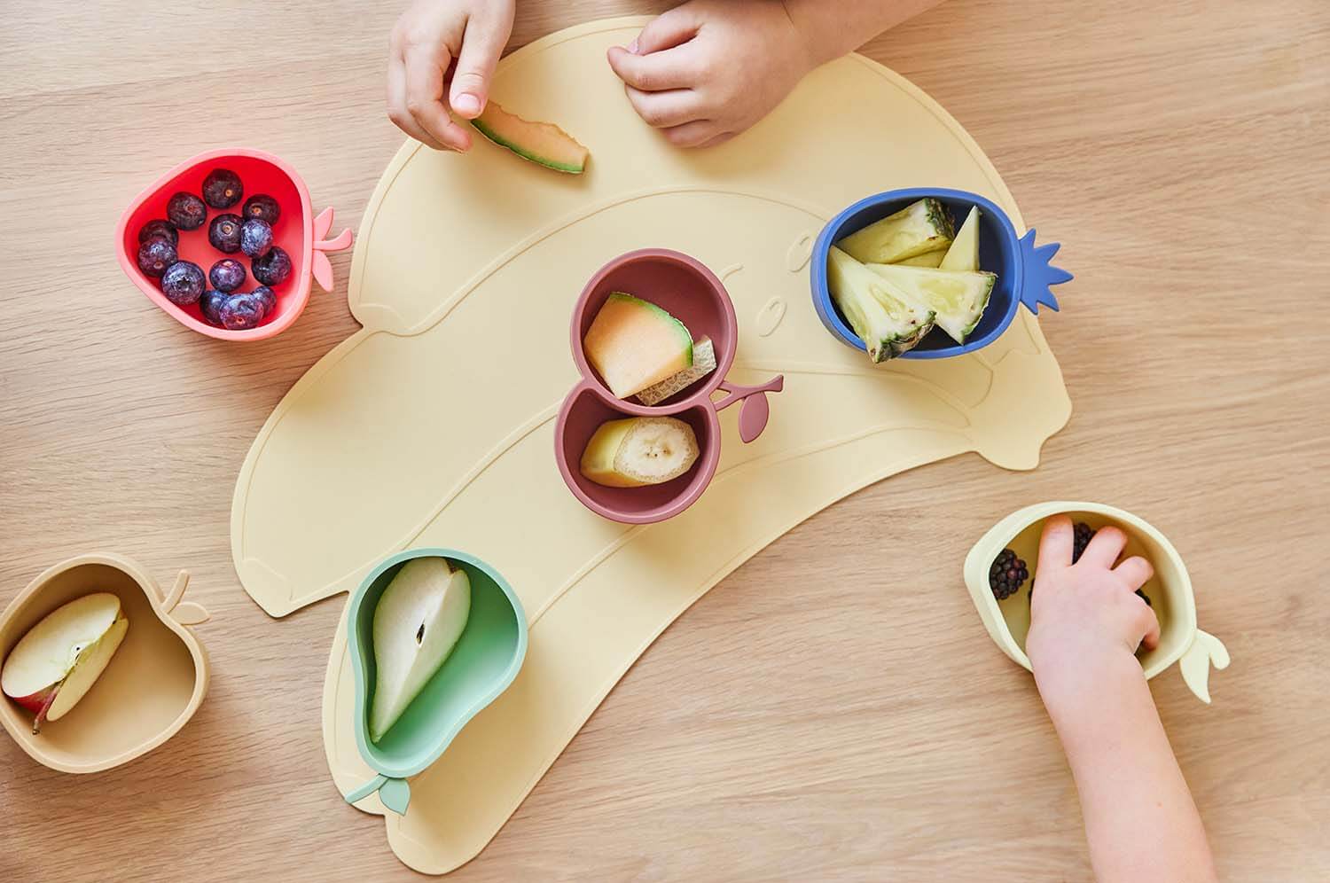 Tischset für Kinder "Yummy Banana" aus Silikon 