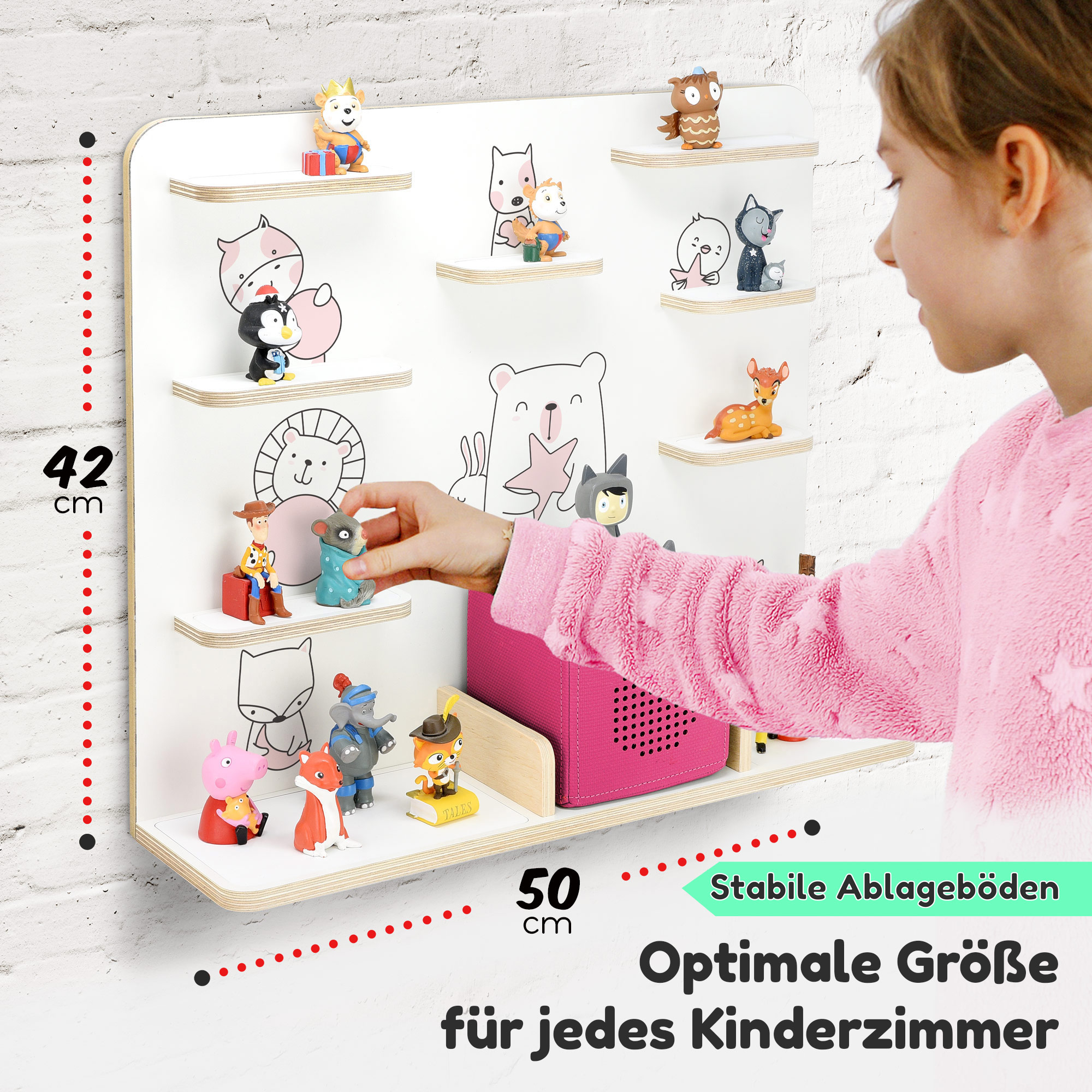 Regal für Tonies, 'Tiere', groß