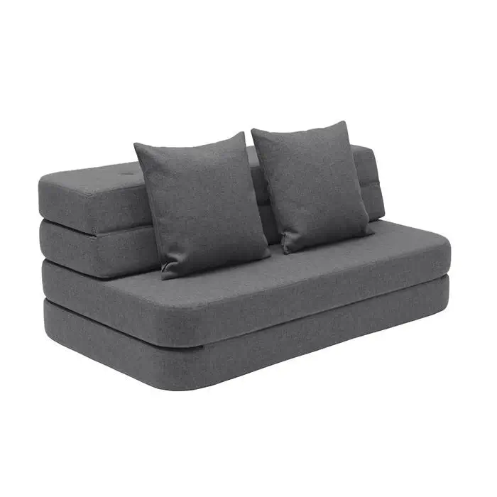 Klapp-Sofa "KK 3 Fold Sofa" (120 cm) - Blue Grey / Grey