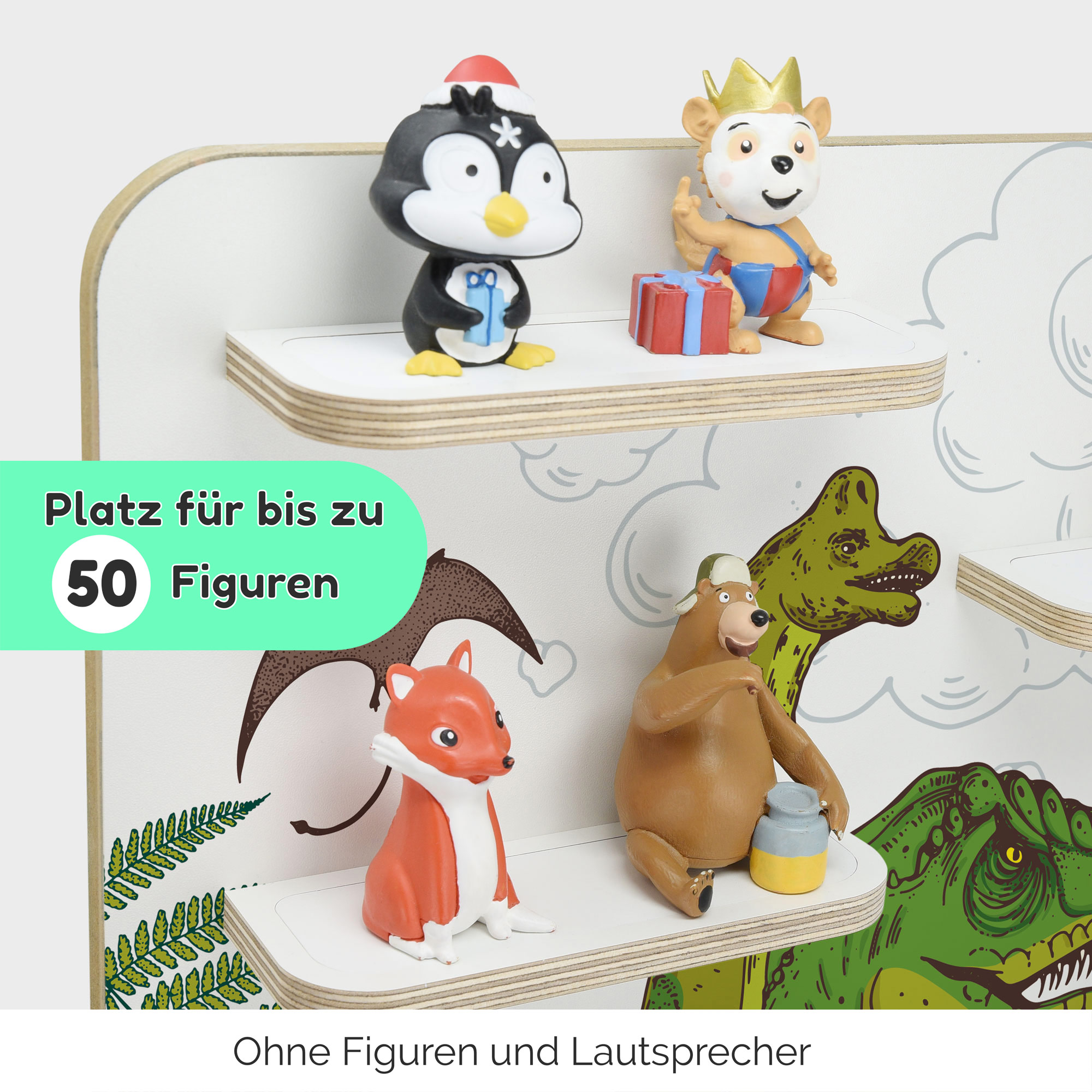 Regal für Tonies, 'Dinomania', groß