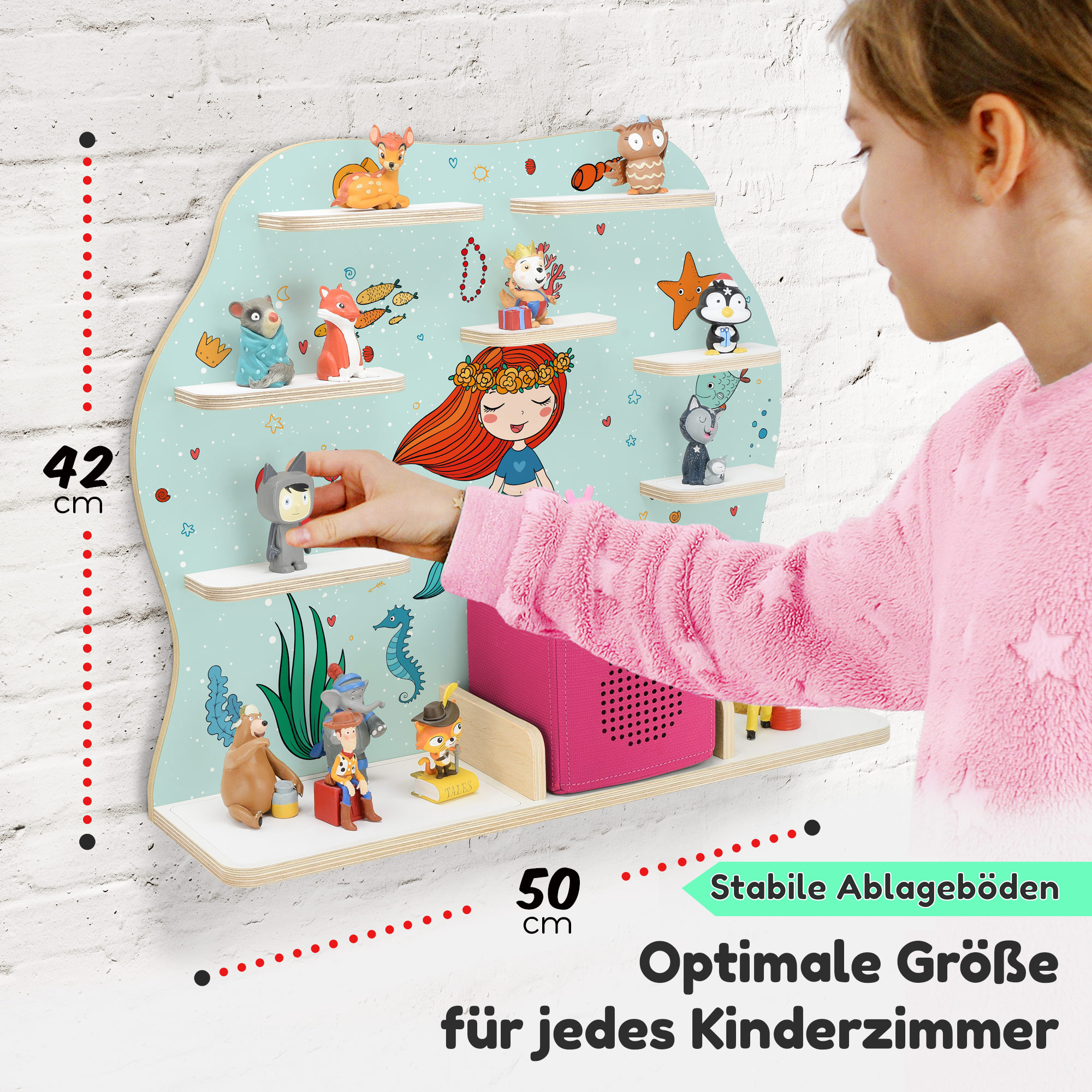 Regal für Tonies, 'Meermaid', groß