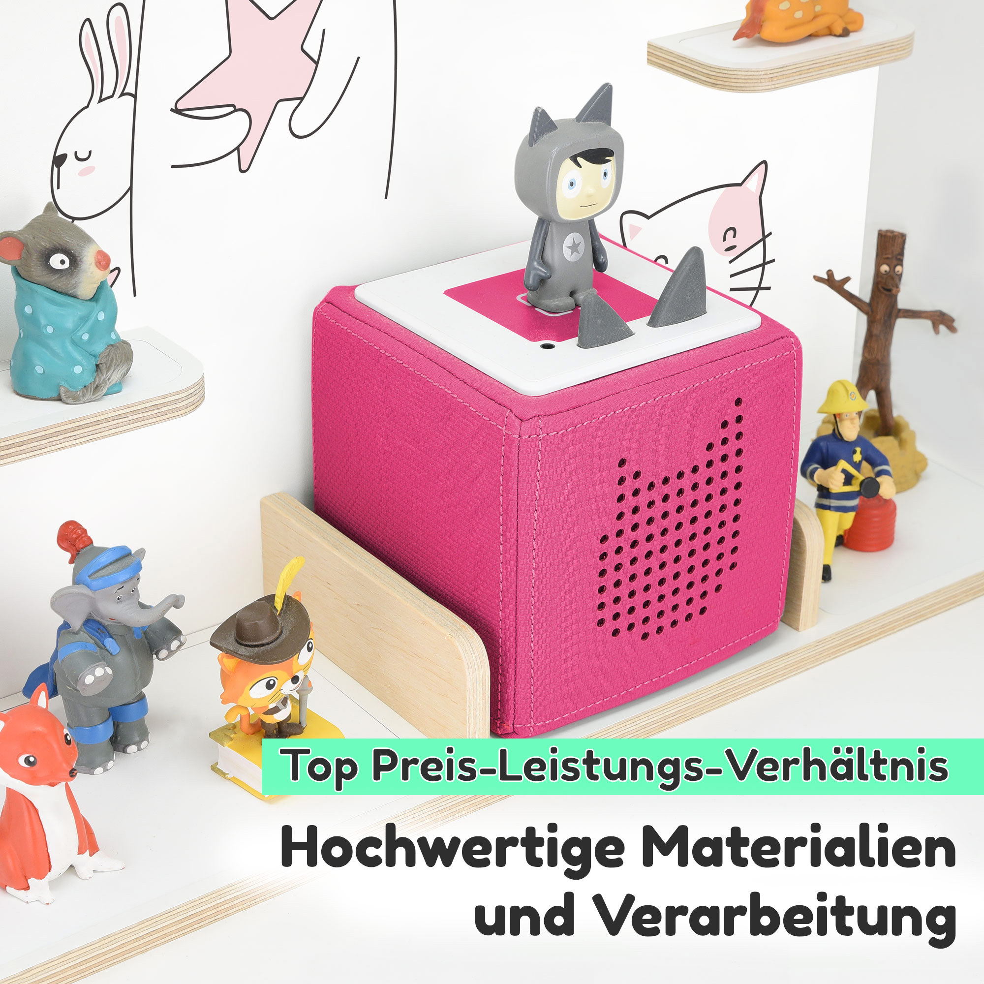 Regal für Tonies, 'Tiere', groß